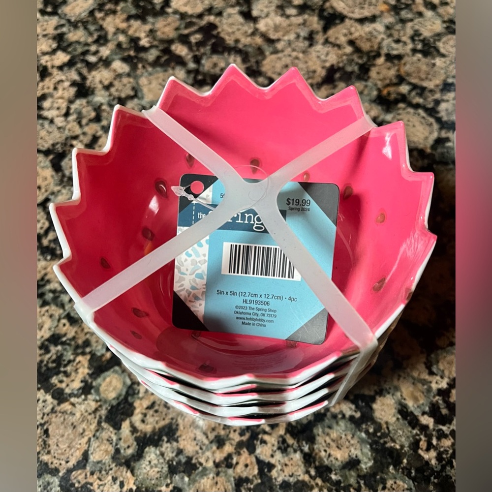Spring Shop set of 4 Watermelon bowls - Picture 2 of 2